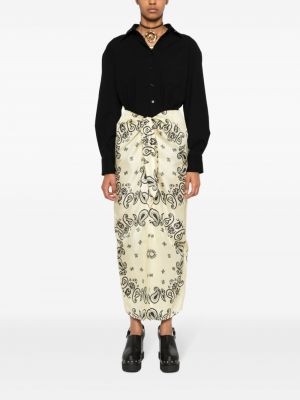 Midi sukně s potiskem s paisley potiskem Nanushka