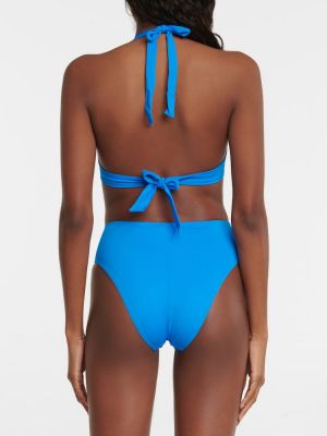 Bikini cu talie înaltă Max Mara albastru