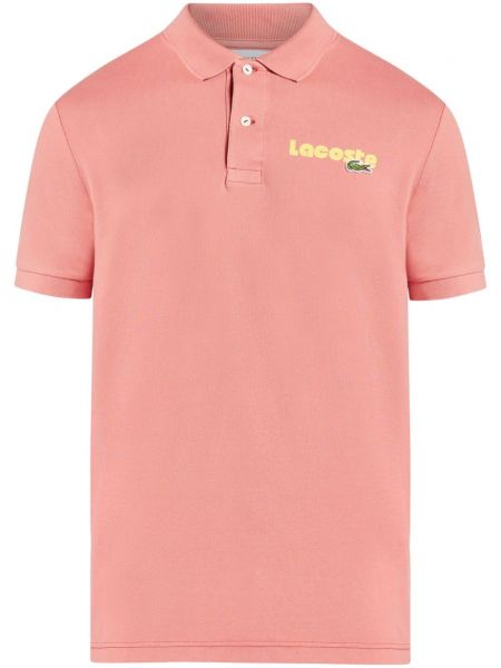 Krekls ar izšuvumiem Lacoste rozā