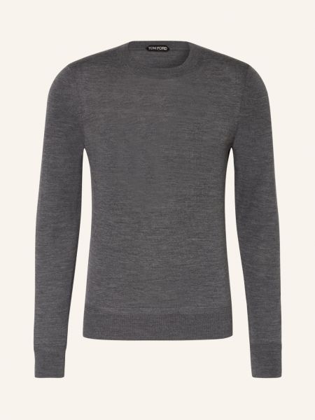 Vlněný svetr Tom Ford šedý