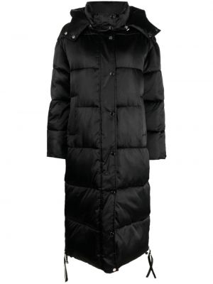 Палто с качулка P.a.r.o.s.h. черно