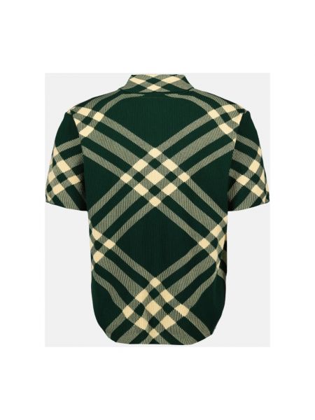 Camisa con escote v Burberry verde