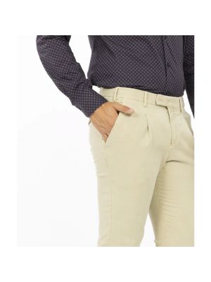 Pantalones de chándal de algodón Pt Torino beige