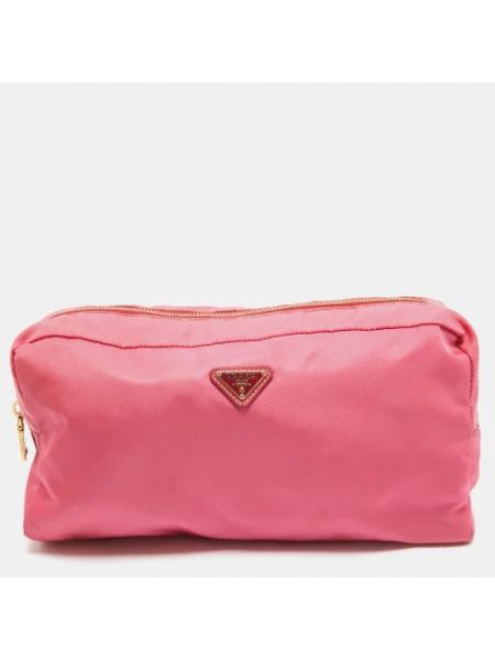 Retro leder reisetasche Prada Vintage pink