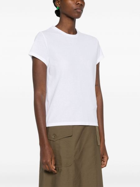 T-shirt aus baumwoll mit rundem ausschnitt Zanone weiß
