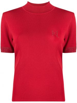 Top tricotate Karl Lagerfeld roșu