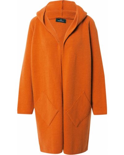 Πλεκτό παλτό Zwillingsherz πορτοκαλί