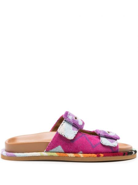 Sandale mit print Missoni pink