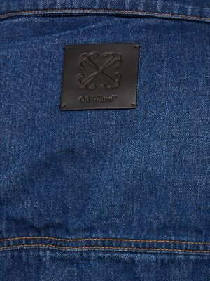Bavlnená džínsová bunda Off-white modrá