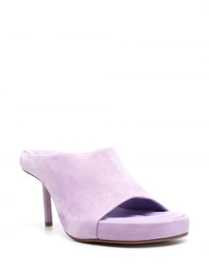 Zomšinės sandalai Jacquemus violetinė
