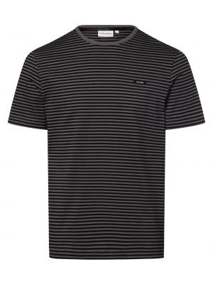Koszulka bawełniana w paski Calvin Klein