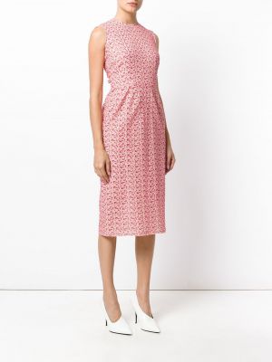 Krajkové šaty bez rukávů Comme Des Garçons Pre-owned růžové