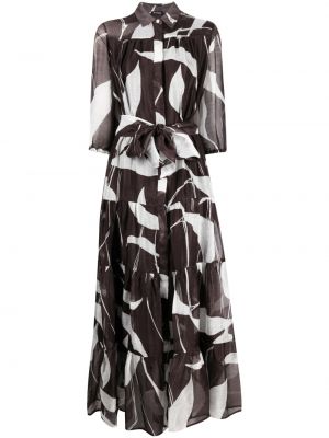 Макси рокля с принт с абстрактен десен Kiton
