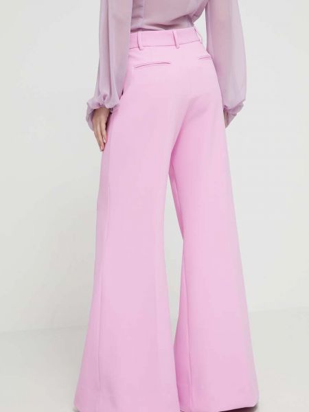 Pantaloni cu talie înaltă Blugirl Blumarine roz