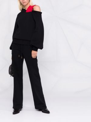 Blusa acolchada asimétrica Atu Body Couture negro