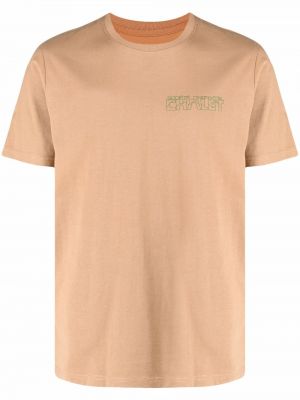 Camiseta con estampado Société Anonyme marrón