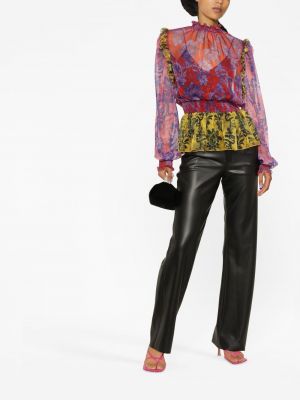 Pluus Versace Jeans Couture punane