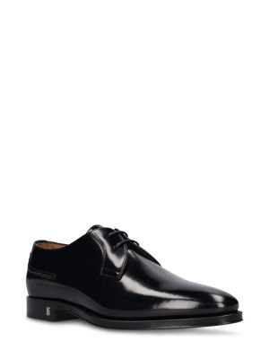 Pantofi derby cu șireturi din piele din dantelă Burberry negru