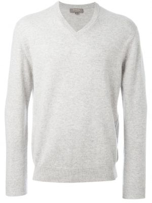 Jersey con escote v de tela jersey N.peal gris