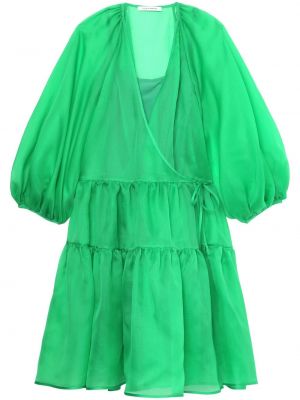 Hodvábne dlouhé šaty Cecilie Bahnsen zelená