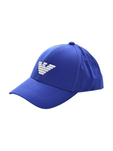 Niebieska czapka z daszkiem Emporio Armani