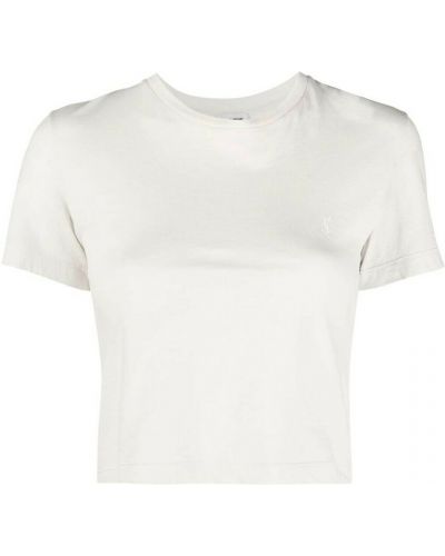 T-shirt Saint Laurent, biały