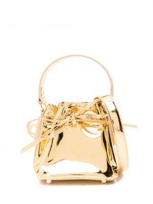 Bőr táska Alexandre Vauthier aranyszínű