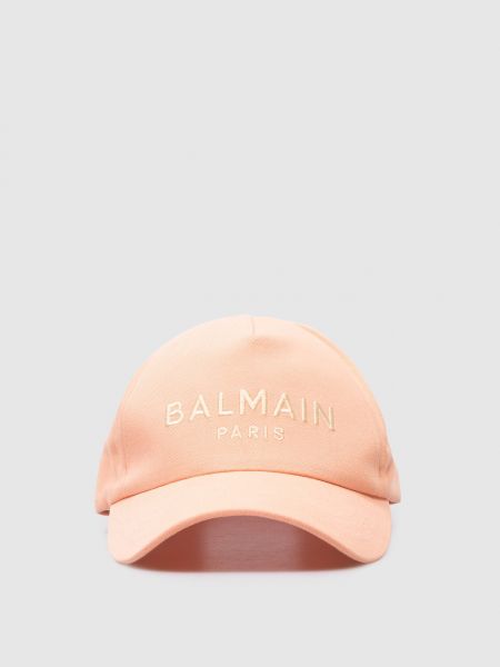 Вишита кепка Balmain помаранчева