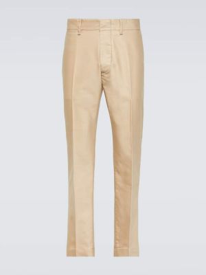 Pantaloni chino di cotone Tom Ford beige