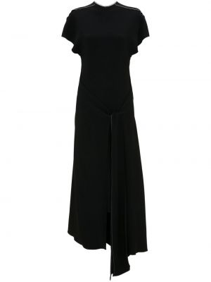 Abendkleid mit plisseefalten Victoria Beckham schwarz