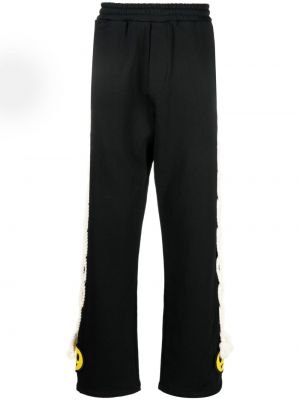 Βαμβακερό παντελόνι με ίσιο πόδι Barrow μαύρο