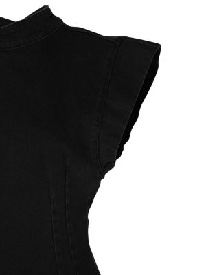 Mini vestido de algodón Isabel Marant negro