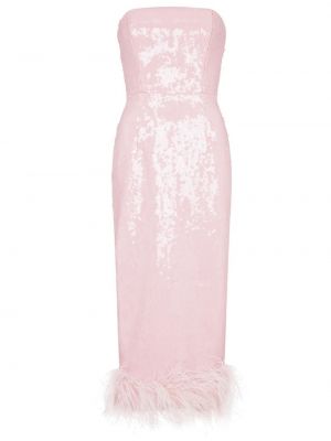 Midi suknele su blizgučiais 16arlington rožinė
