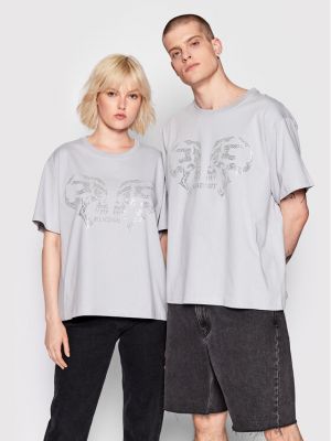 Marškinėliai oversize Mindout pilka