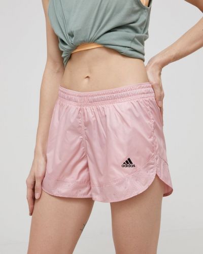 Панталон с принт Adidas Performance розово