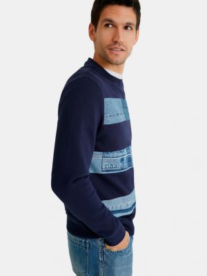 Sweatshirt Desigual blau