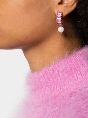 Náušnice s perlami Magda Butrym růžové