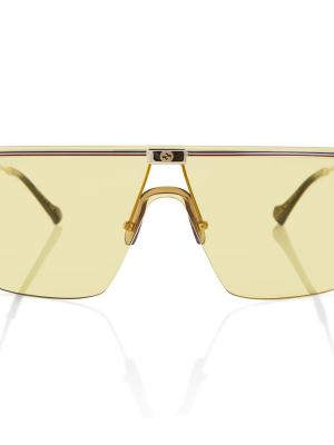 Okulary przeciwsłoneczne bez obcasa Gucci żółte