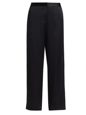 Кружевные шелковые брюки Kiki De Montparnasse черные
