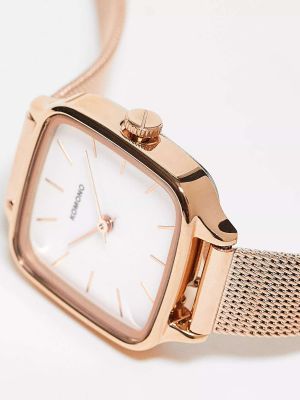 Розовые часы из розового золота Komono
