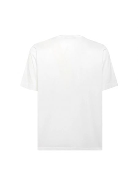 Melange t-shirt mit kurzen ärmeln Daniele Fiesoli weiß