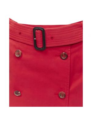 Spódnica bawełniana Burberry Vintage czerwona