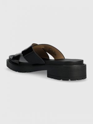 Kožené pantofle Lauren Ralph Lauren černé