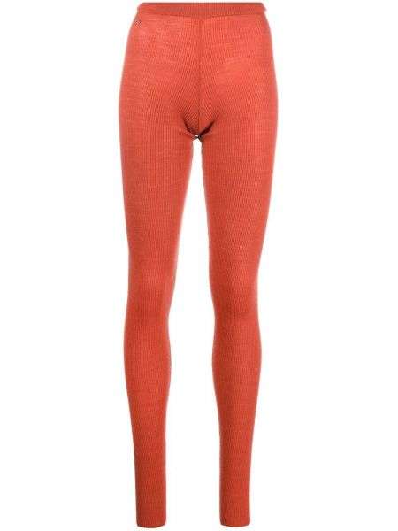 Leggings med hög midja Dsquared2 orange