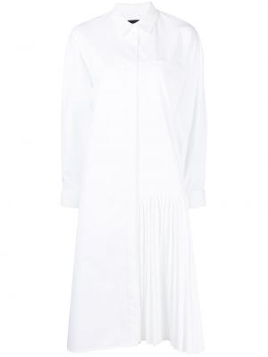 Plisované šaty Juun.j bílé