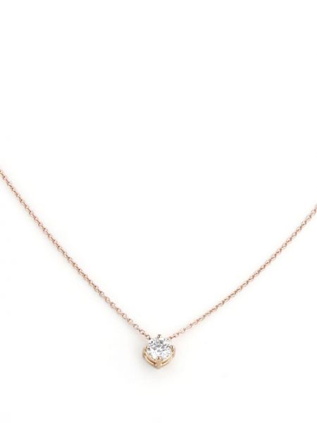 Atelier Collector Square 2020 rose gold diamond pendant necklace - Rosa