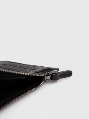 Kožená peněženka Coccinelle černá