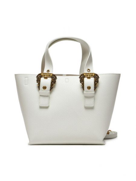 Τσάντα shopper Versace Jeans Couture λευκό