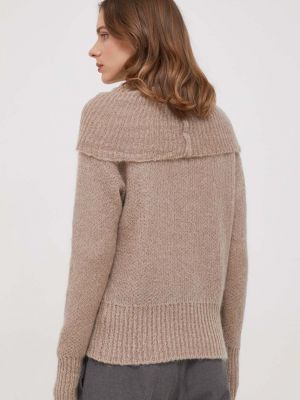 Vlněný svetr Sisley béžový