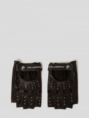 Černé rukavice Karl Lagerfeld